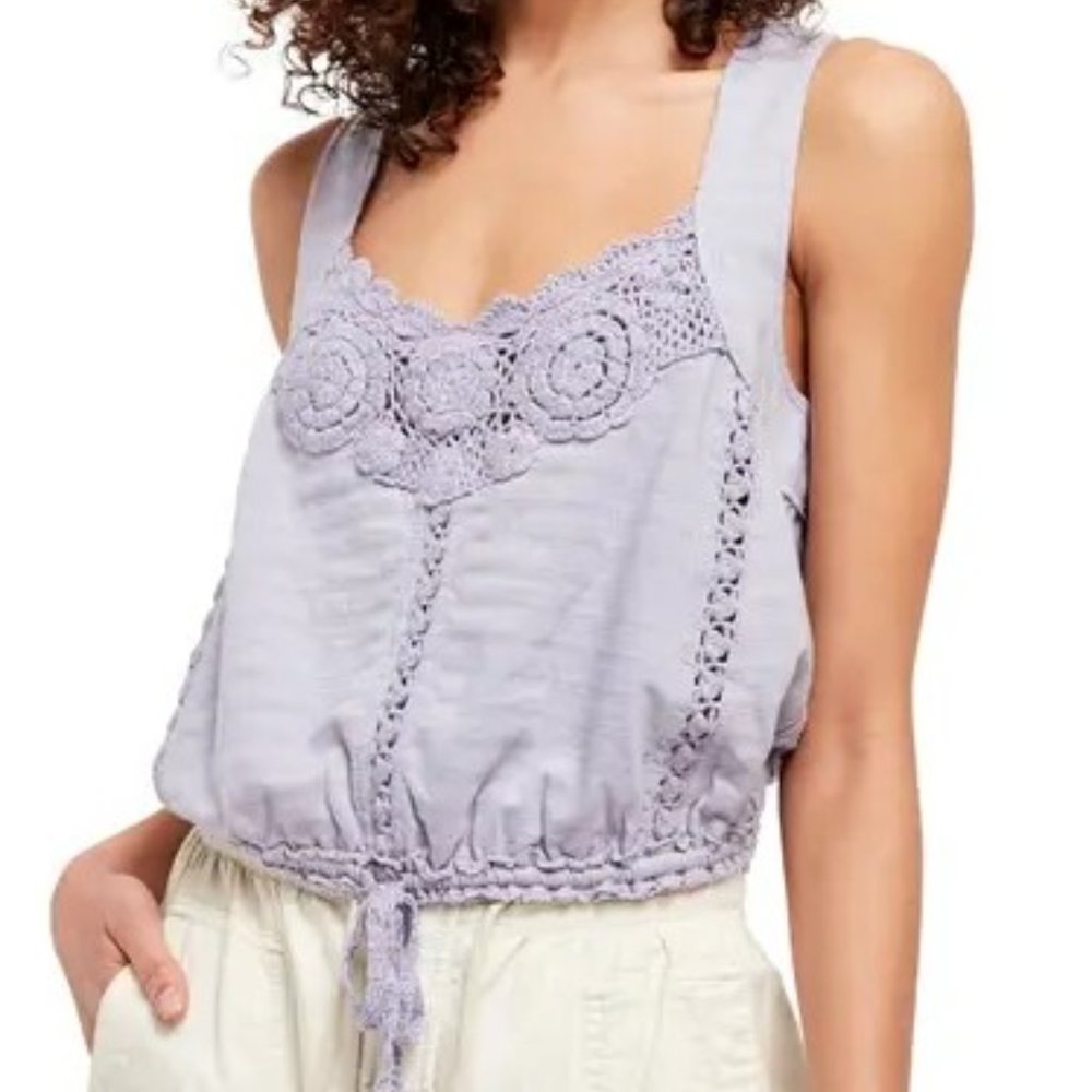 Free People Sweet Something Tank Frosted Lilac - Picture 1 of 3